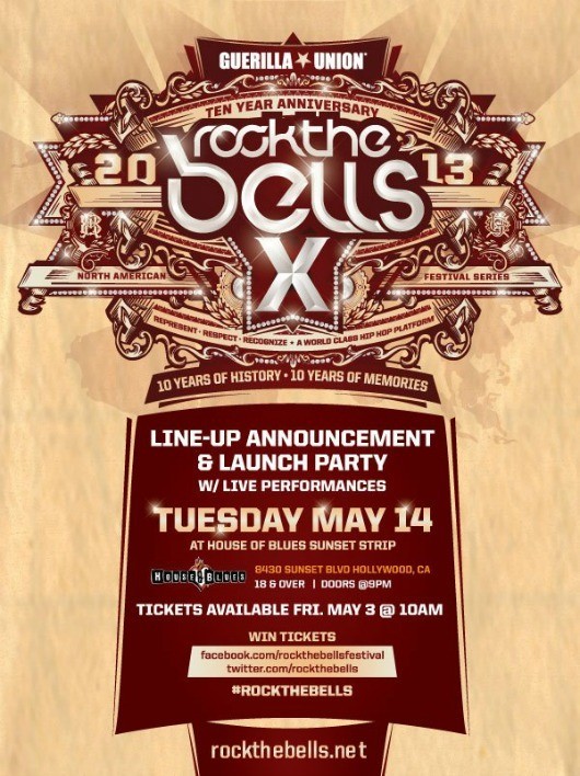 Rock The Bells 2013 Launch Party LA