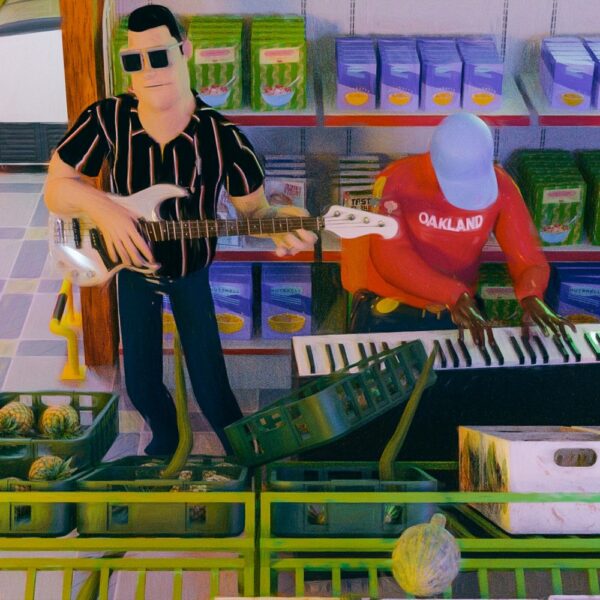 CARRTOONS share some of his “Groceries” with Nigel Hall